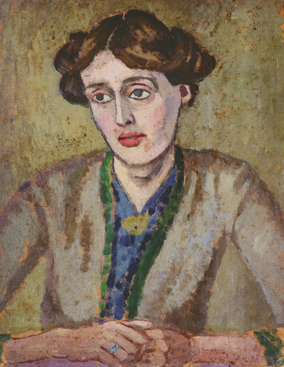 فيرجينيا وولف (1882-1941) (زيت على ظهر السفينة) بواسطة روجر إليوت فراي