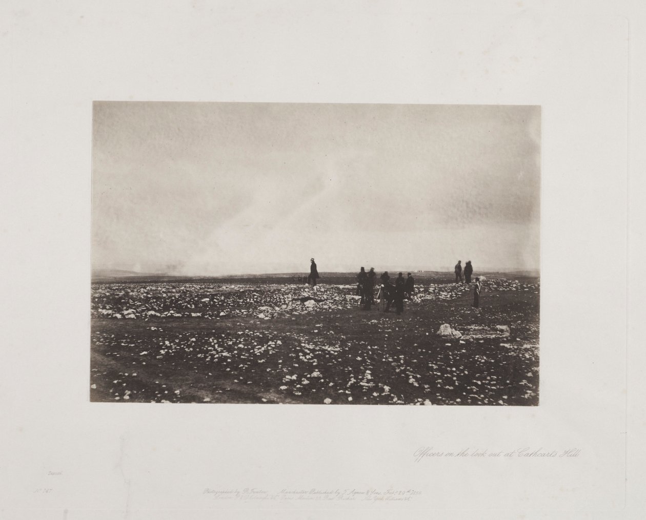 الضباط على المراقبة في Cathcarts Hill ، 1855. بواسطة روجر فينتون