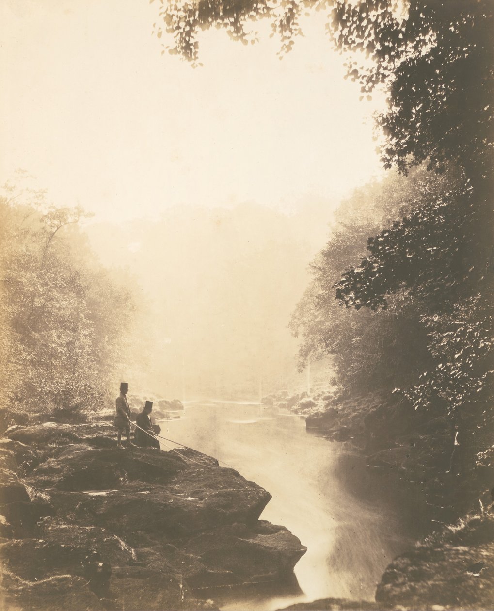 Wharfe and Pool ، Under the Strid ، 1854. بواسطة روجر فينتون
