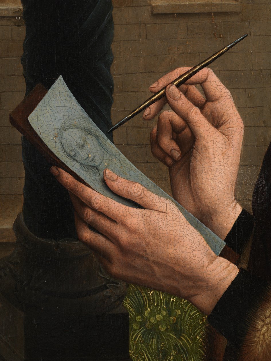 تفاصيل رسم القديس لوقا صورة العذراء (زيت على لوحة) بواسطة روجير فان دير (بعد) وايدن