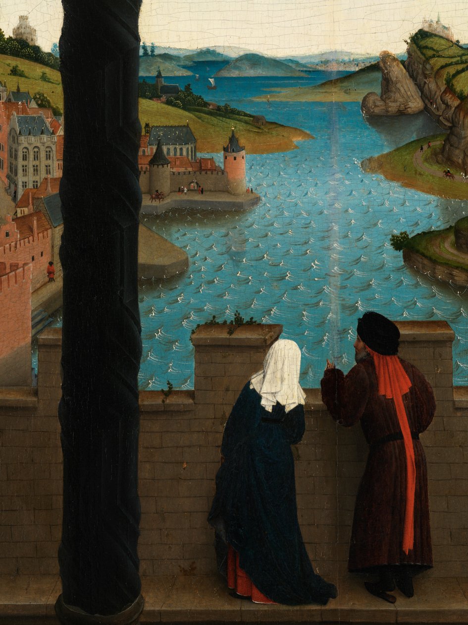 تفاصيل رسم القديس لوقا صورة العذراء (زيت على لوحة) بواسطة روجير فان دير (بعد) وايدن