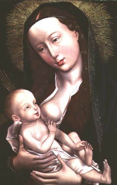 مادونا والطفل (لوحة) بواسطة Rogier van der (Attr. To) Weyden