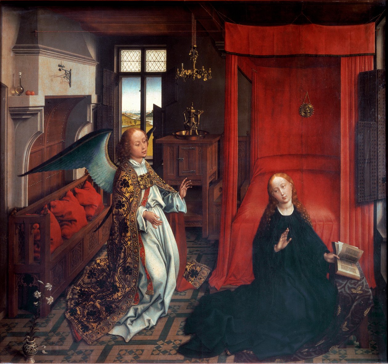 Annunciation بواسطة روجير فان دير (ورشة عمل) Weyden