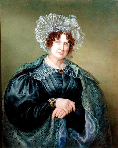 صورة للسيدة إلين شاربلز (1769-1849) (زيت على قماش) بواسطة روليندا شارلز