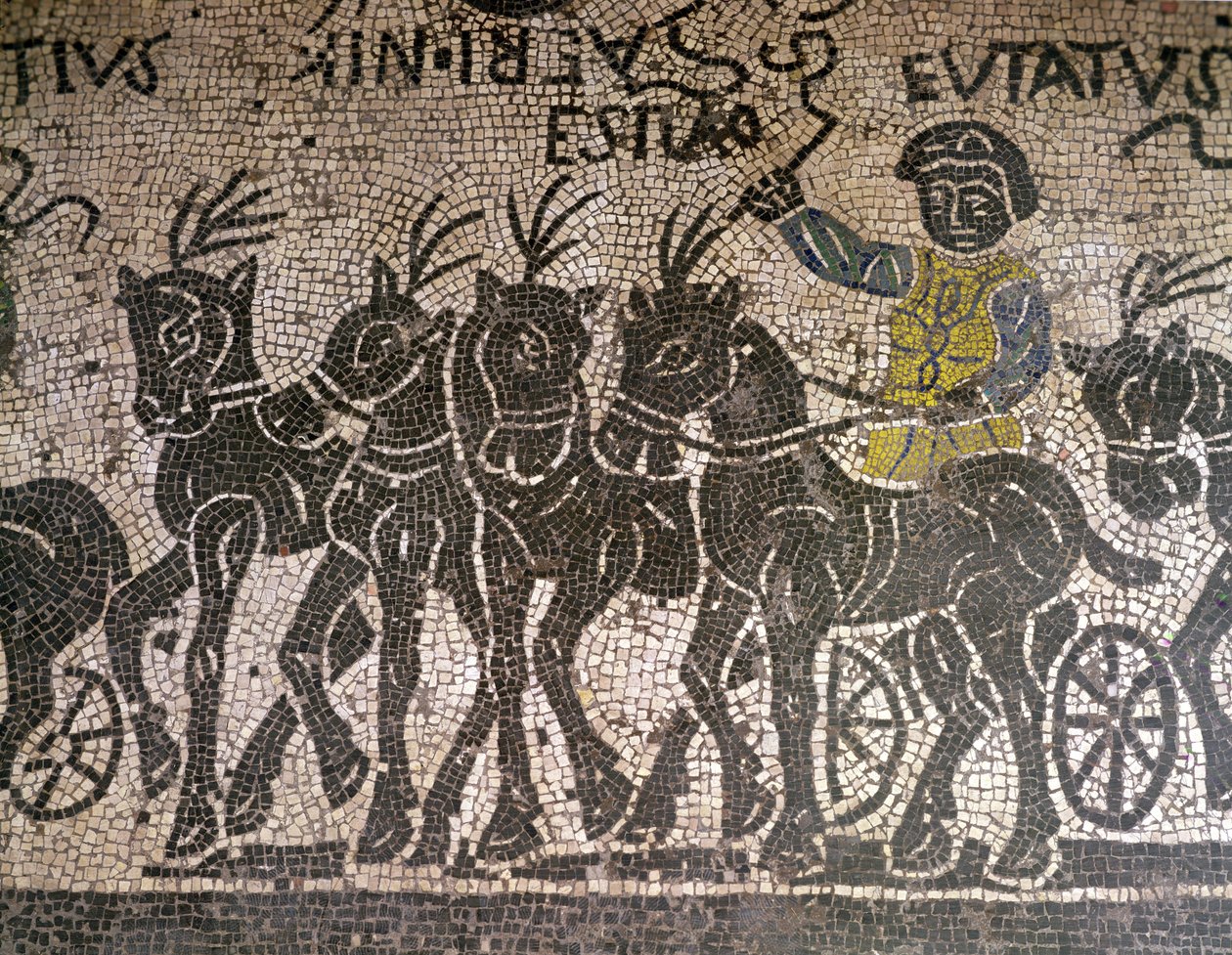 A Quadriga (فسيفساء) بواسطة رواية