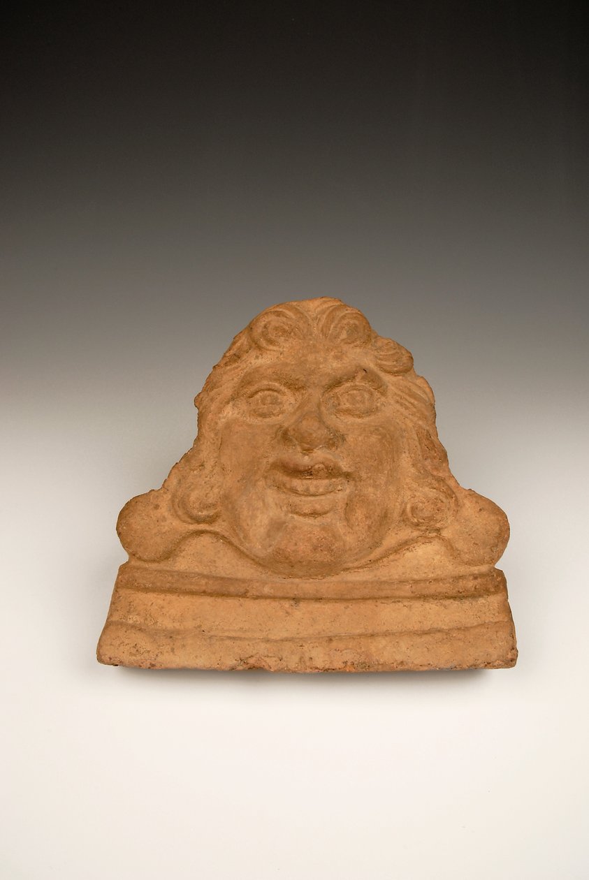 Antefix على شكل رأس جورجون ، القرن الأول والثاني بعد الميلاد (الطين) بواسطة رواية