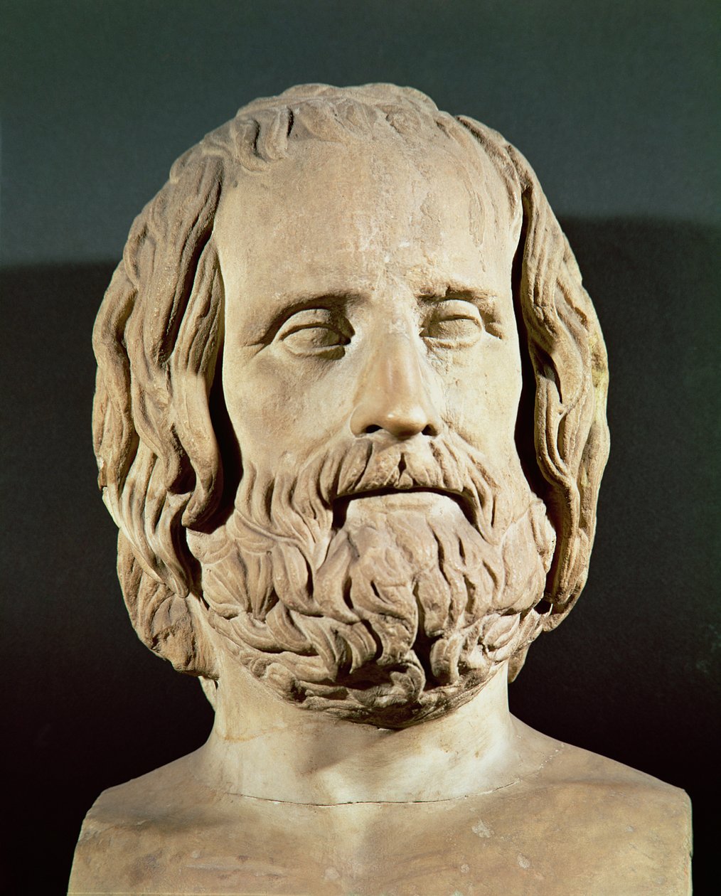 تمثال نصفي Euripides (c.480-406 قبل الميلاد) بواسطة رواية
