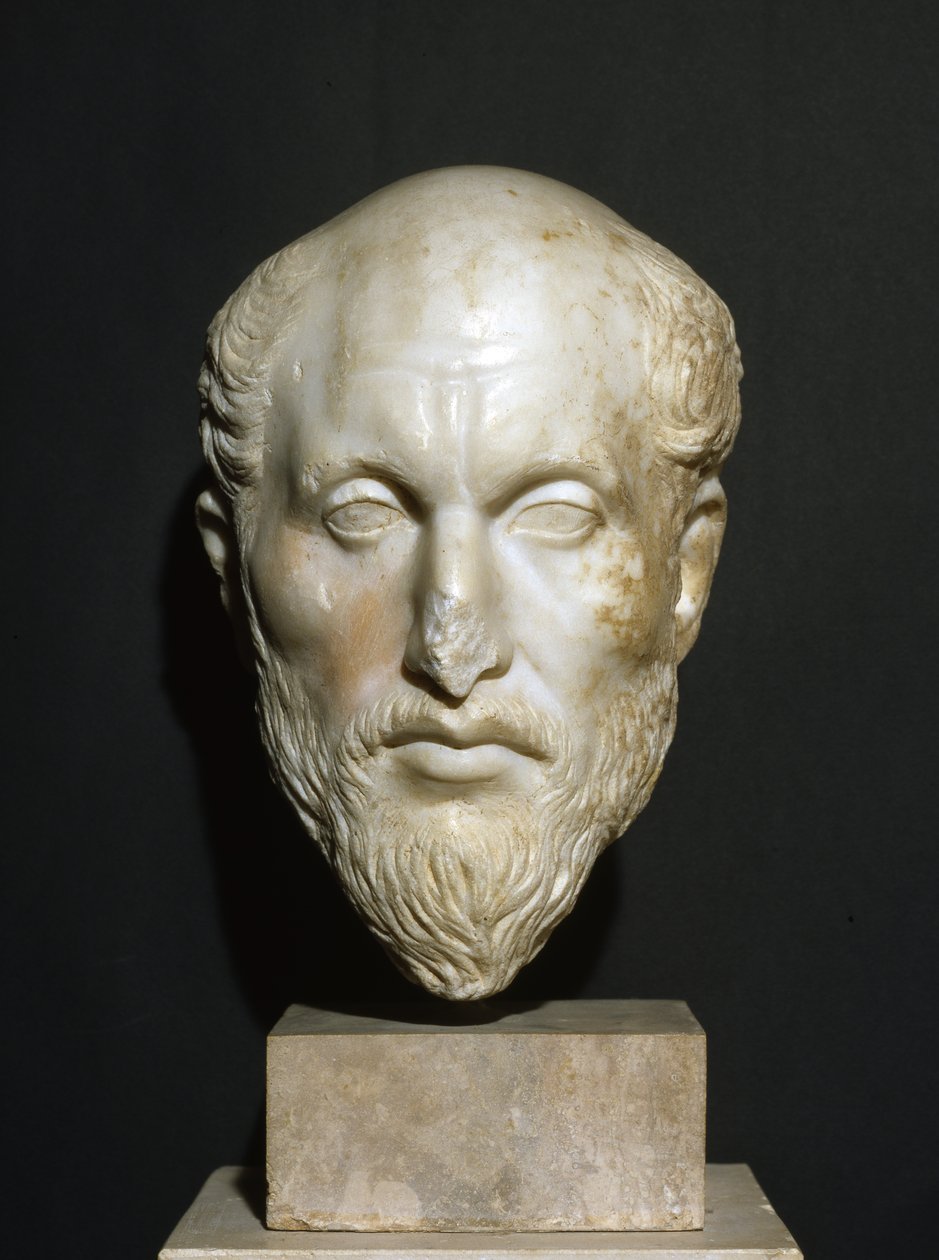 تمثال نصفي Plotinus ، c.350-70 (رخام) بواسطة رواية