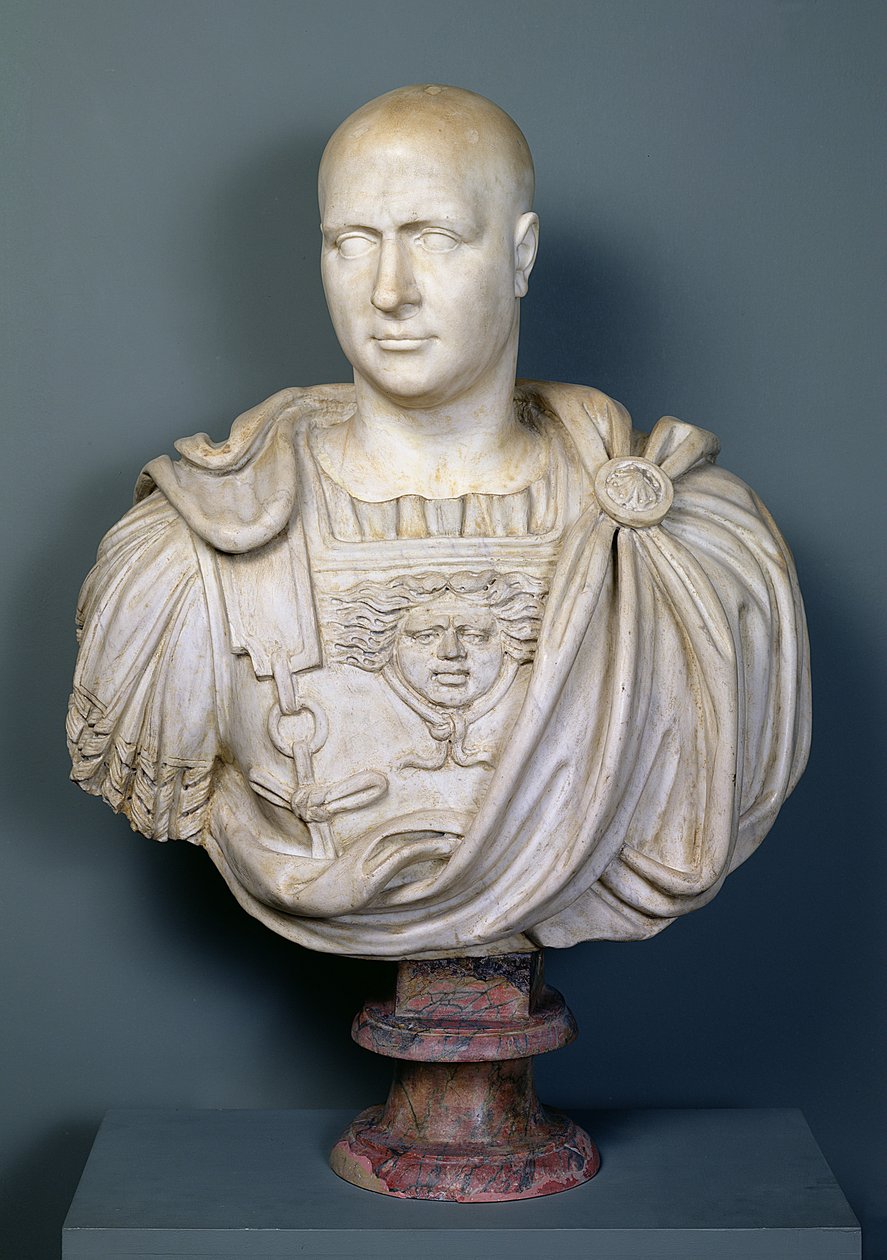 تمثال نصفي Scipio &39;Africanus&39; (237-183 قبل الميلاد) (رخام) بواسطة رواية