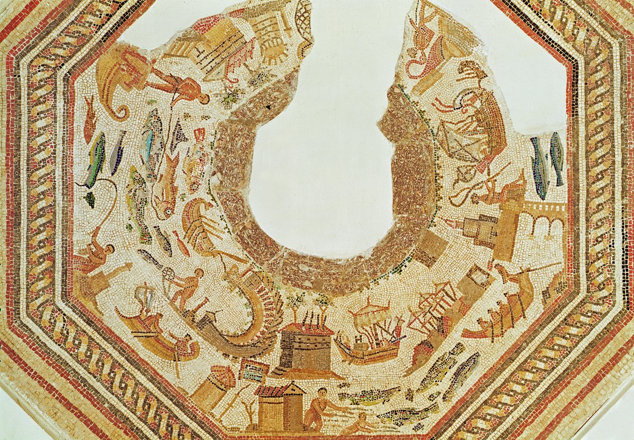 سمك ، من فيغا باجا (فسيفساء) (للتفاصيل انظر 316398) بواسطة رواية