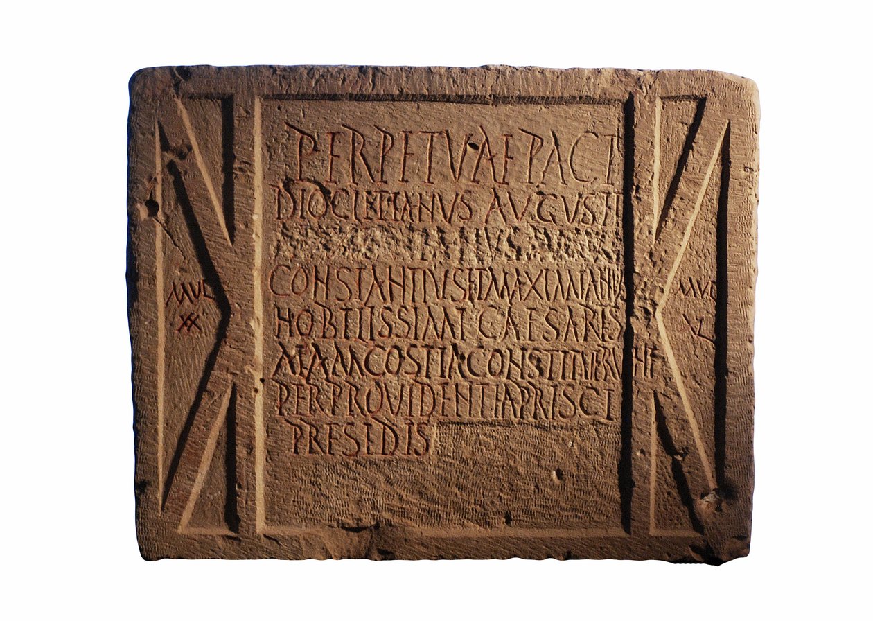 نقش على موقع للجيش الروماني ، Yotvata ، جنوب النقب ، إسرائيل ، c.297-303 م بواسطة رواية