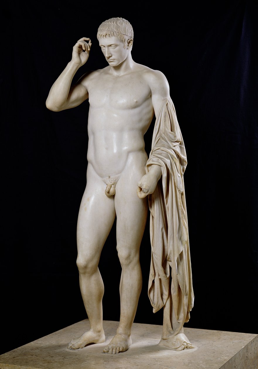 Marcellus ، تم تحديده بشكل مختلف باسم Germanicus و Caesar و Octavian ، c.23 قبل الميلاد (رخام) (انظر أيضًا 98012) بواسطة رواية