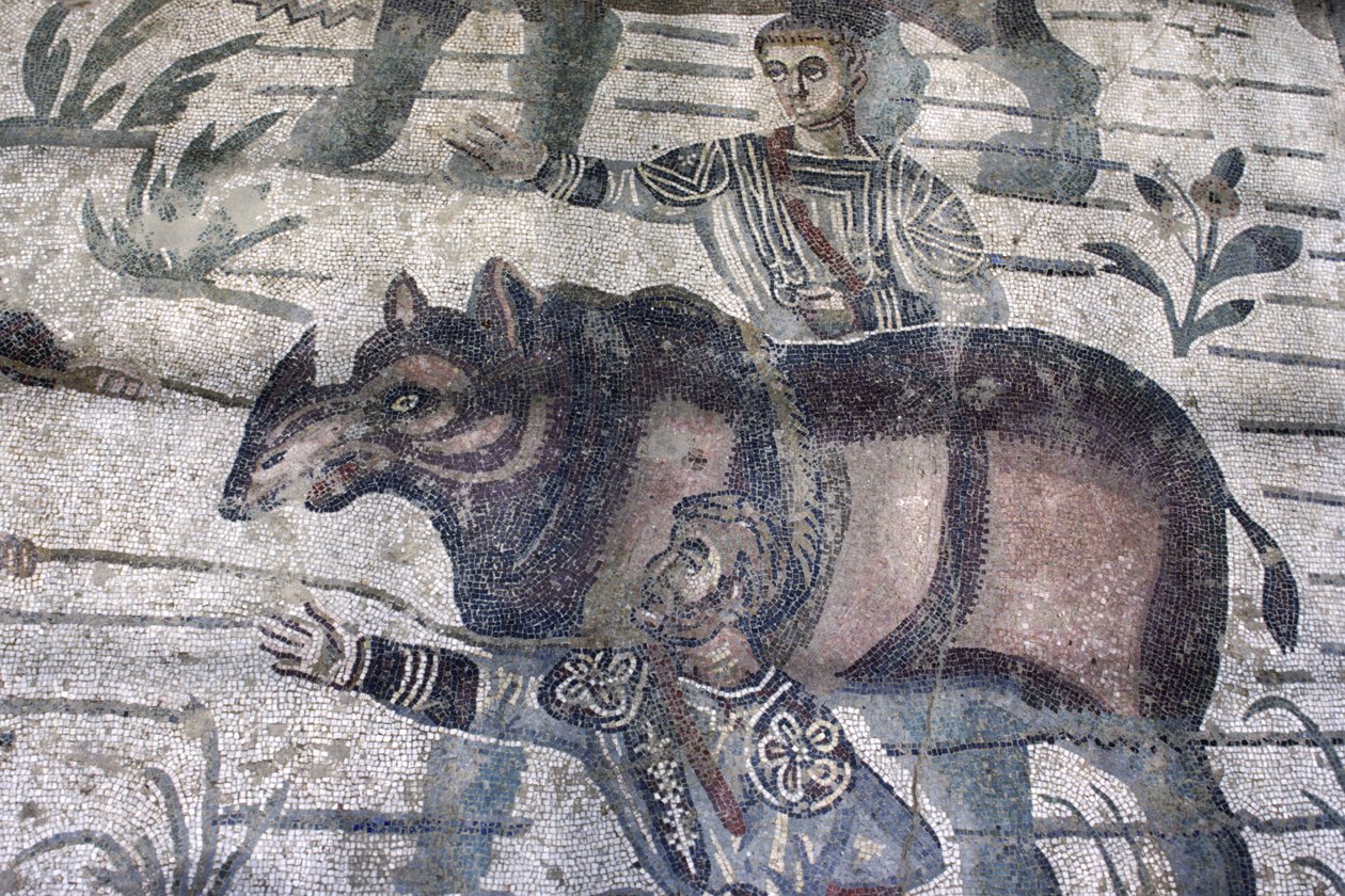 رجال يرعون وحيد القرن (فسيفساء) (التفاصيل) بواسطة رواية