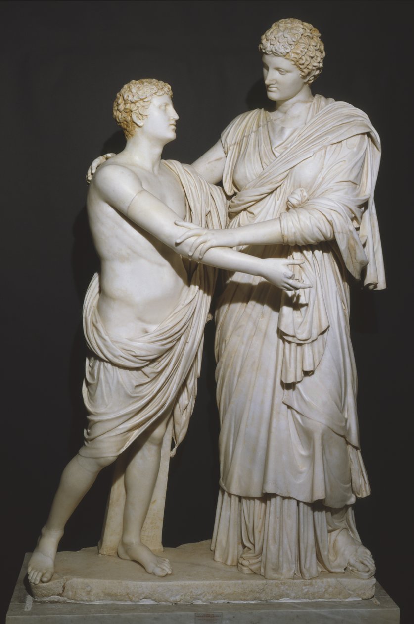 Orestes و Electra (رخام) بواسطة رواية