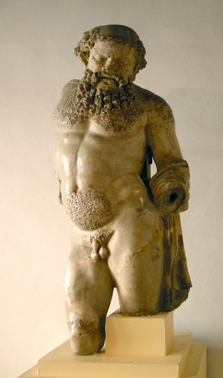 Silenus ، في حالة سكر ، نسخة من أصل يوناني (رخام) بواسطة رواية