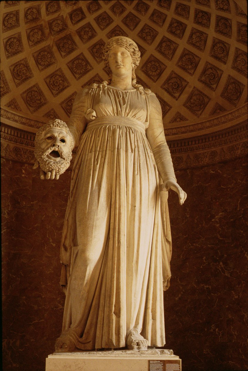 تمثال للمتحف Melpomene ، c.50 قبل الميلاد (رخام) بواسطة رواية