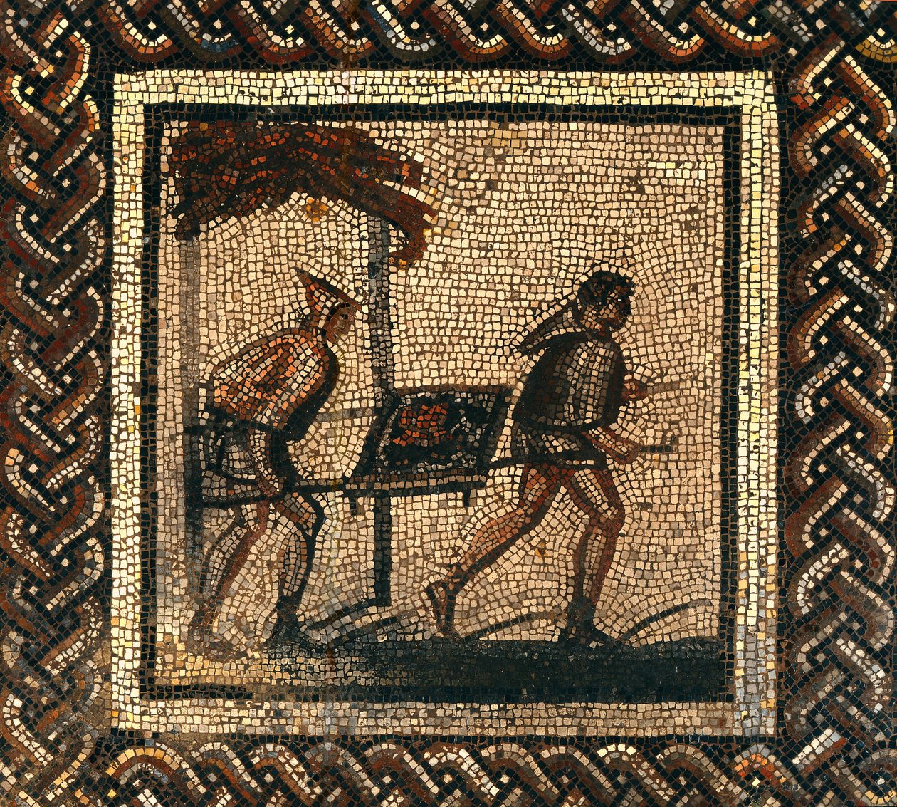 نقل السماد ، من Saint-Roman-en-Gal (فسيفساء) بواسطة رواية
