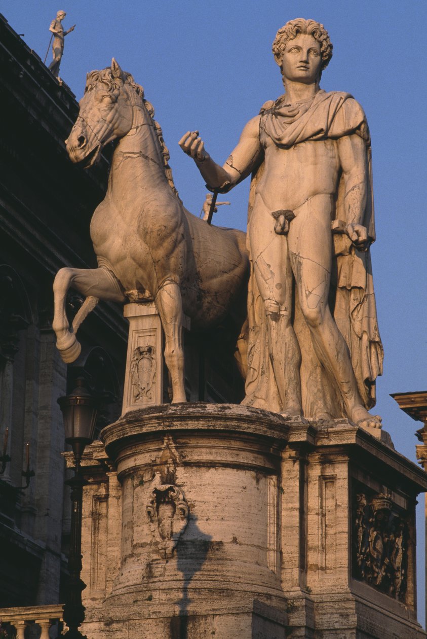 منظر لواحد من Dioscuri of the Campidoglio بواسطة رواية