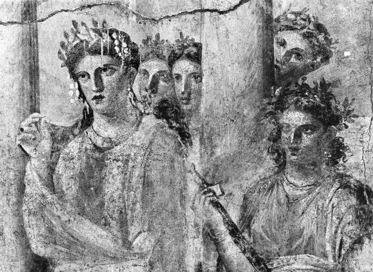 إيفيجينيا في توريس ، التفاصيل ، من بومبي ، c.15BC-50AD (انظر أيضًا 242787) بواسطة رومان رومان