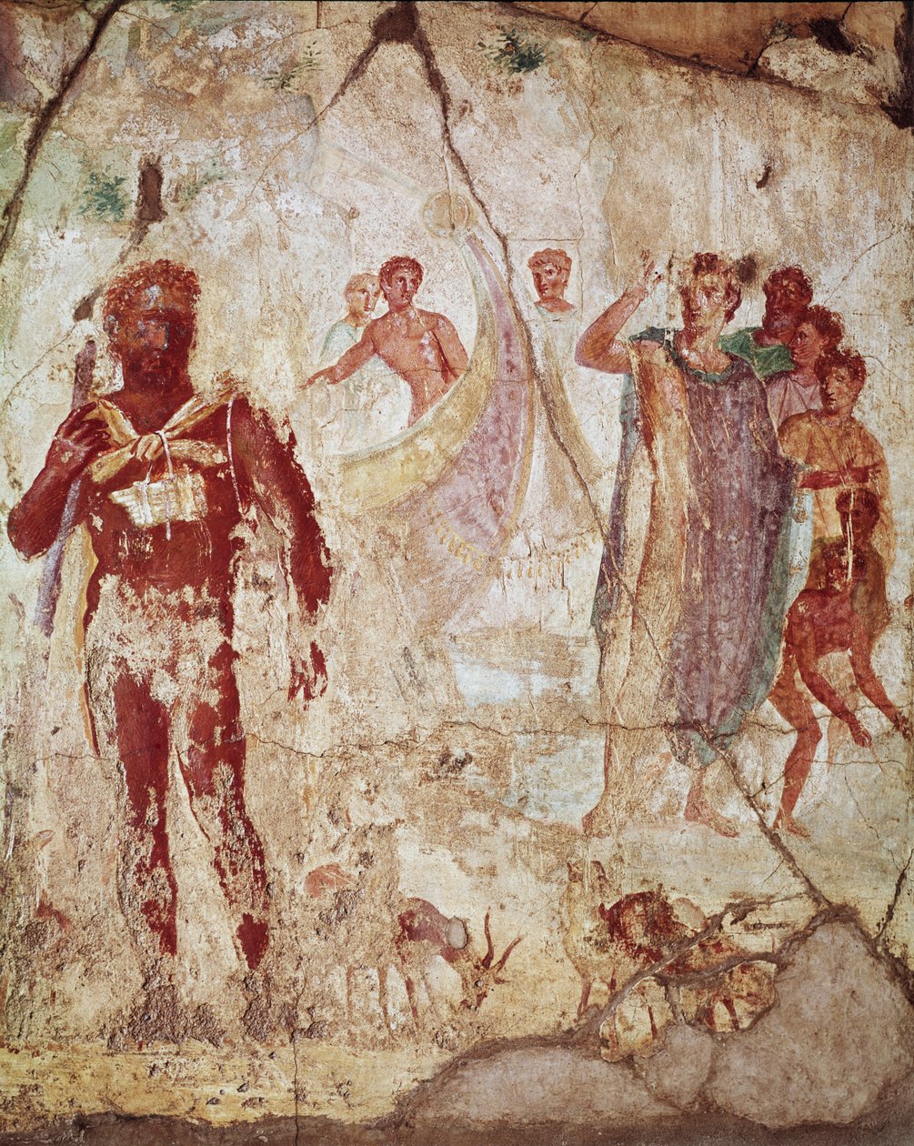 Polyphemus و Aeneas ، بومبي ، القرن الأول قبل الميلاد - القرن الأول الميلادي بواسطة رومان رومان