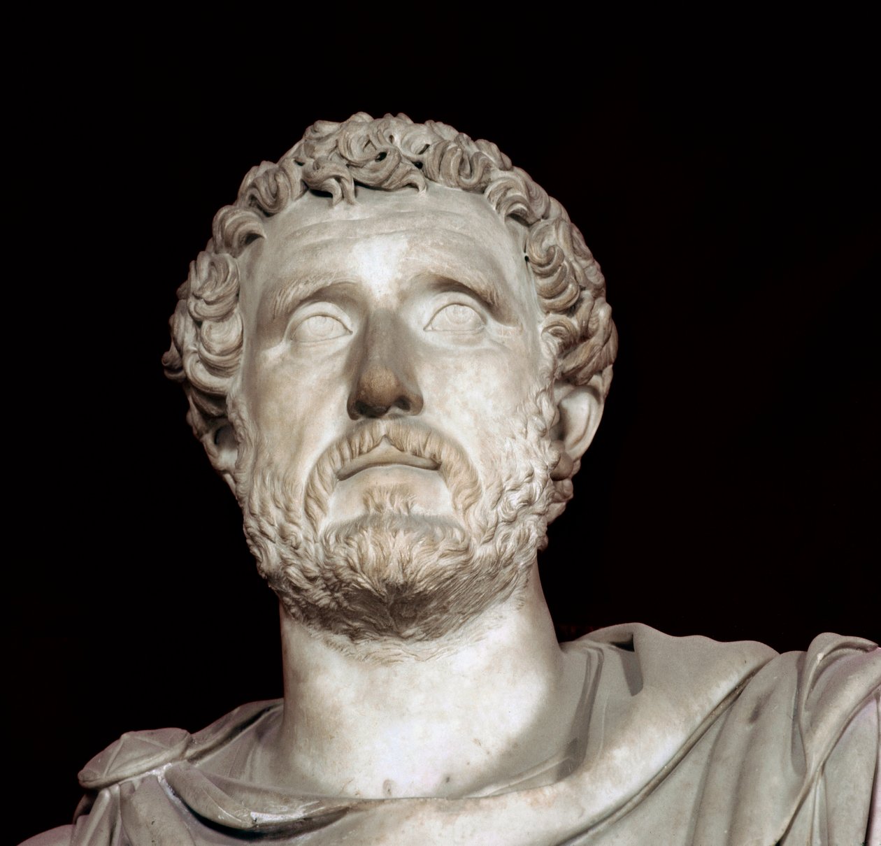 Bust of Emperor Antoninus Pius (86-181). From his villa in Lanuvio. Rome, musei capitolini بواسطة رواية