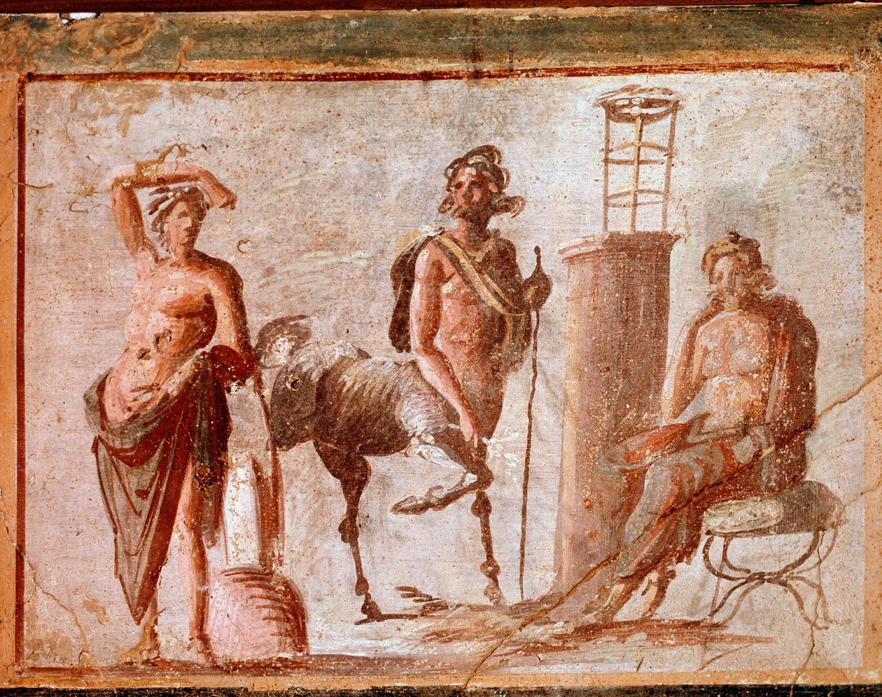 Centaur مع Apollo و Asclepius (في الهواء الطلق بواسطة رواية
