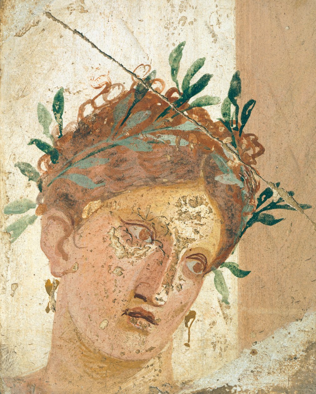 Face of a young girl, from Herculaneum, Campania. Roman Civilization, 20-10 BC. بواسطة رواية