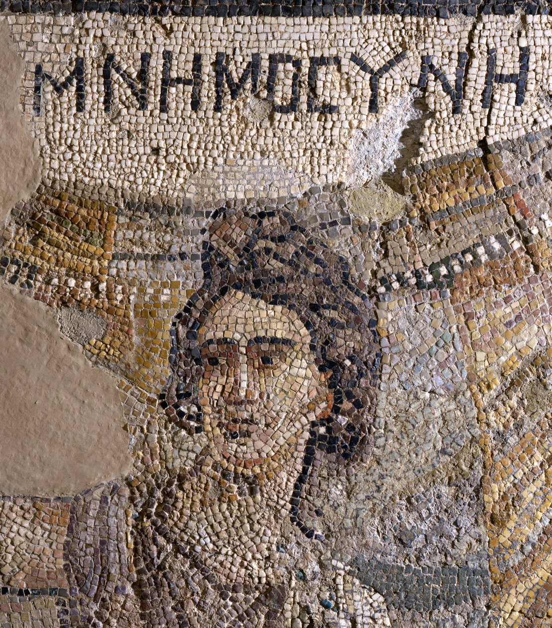 الندوة الجنائزية ، من مقبرة أنطاكية ، أواخر القرن الرابع الميلادي (فسيفساء) (تفاصيل 242530) بواسطة رواية