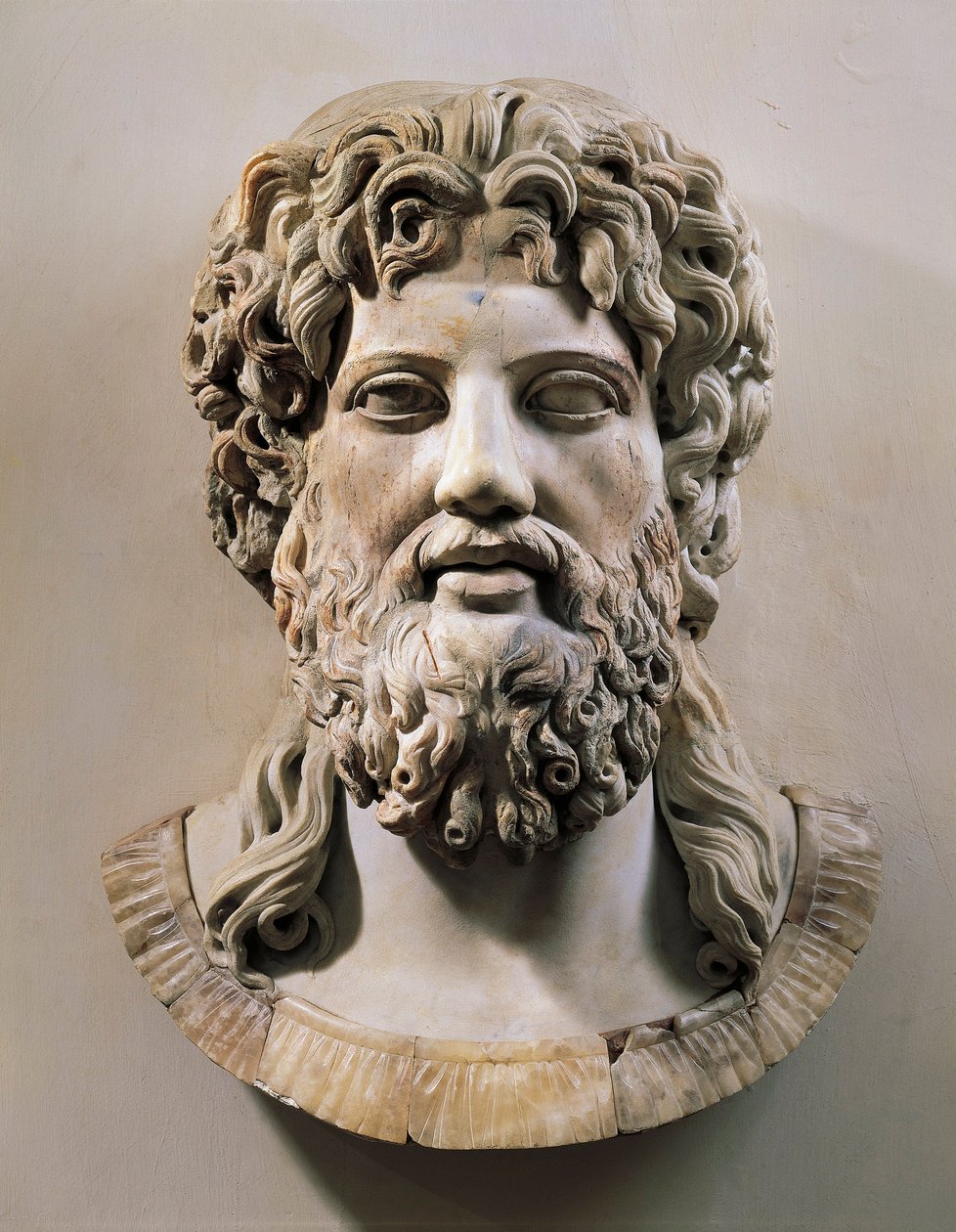 Head of Asclepius or Zeus (marble) بواسطة رواية