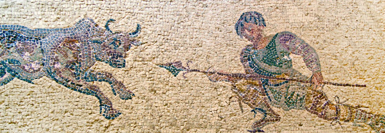 مشهد الصيد ، بيت ديونيسوس ، بافوس ، قبرص (فسيفساء) بواسطة رواية