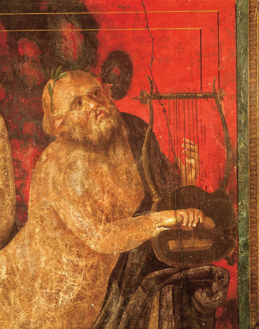 Initiation rites of the cult of Dionysus, fresco from the Villa Dei Mysteri بواسطة رواية