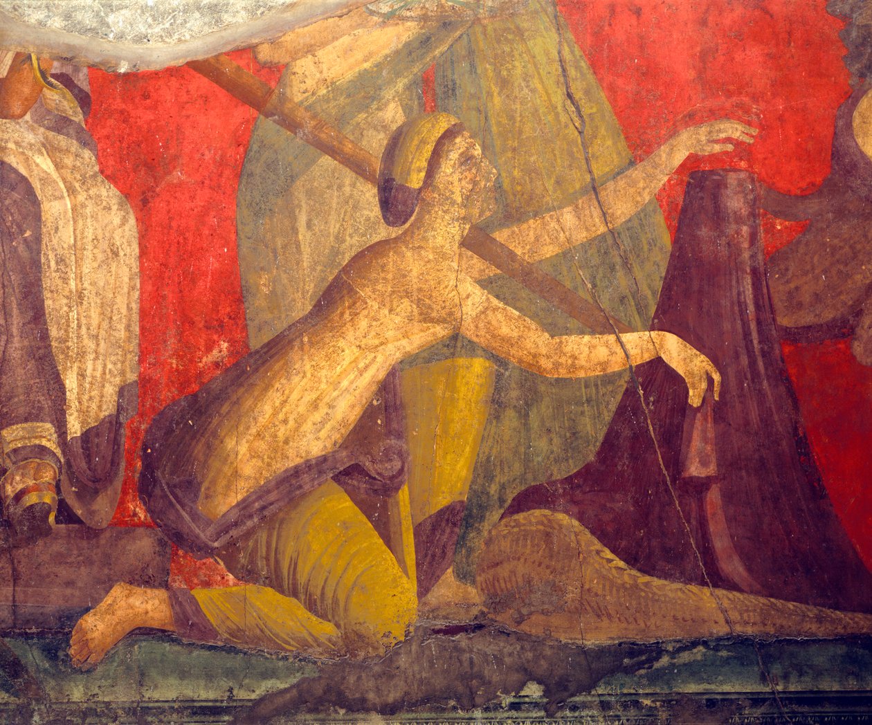 Initiation rites of the cult of Dionysus, fresco from the Villa Dei Mysteri بواسطة رواية