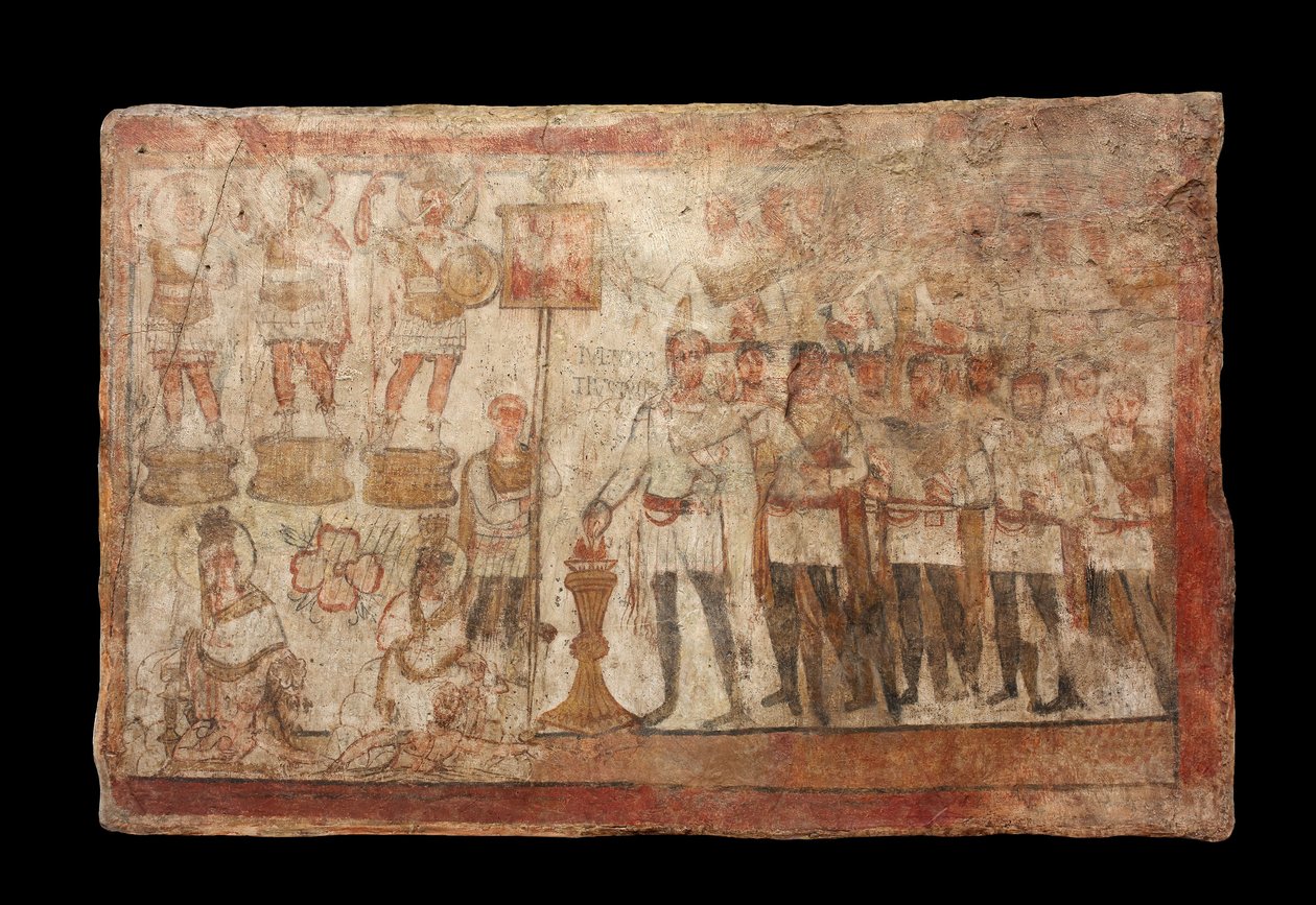 يوليوس Terentius أداء التضحية ، 239 م (الطلاء على الجص) بواسطة رواية