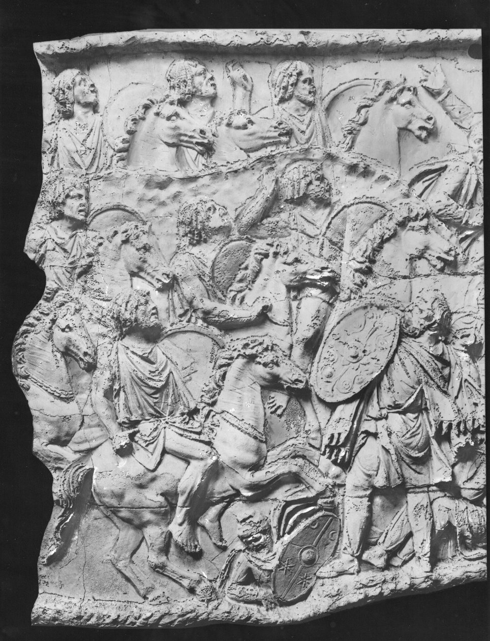 Lusius Quietus قائد سلاح الفرسان المغاربي ، طاقم مأخوذ من عمود Trajans ، 110-113 م (جص) بواسطة رواية