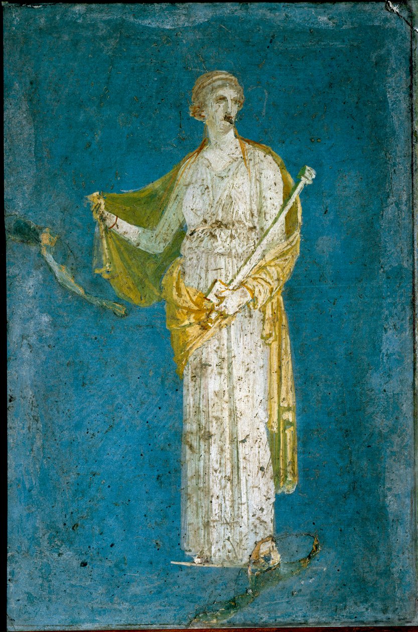 Medea - Roman fresco (1st cent. BC-1st cent. AD) from Stabia, Italy - Roman Art: Medee - Roman fresco from the site of Castellammare di Stabia near Naples بواسطة رواية