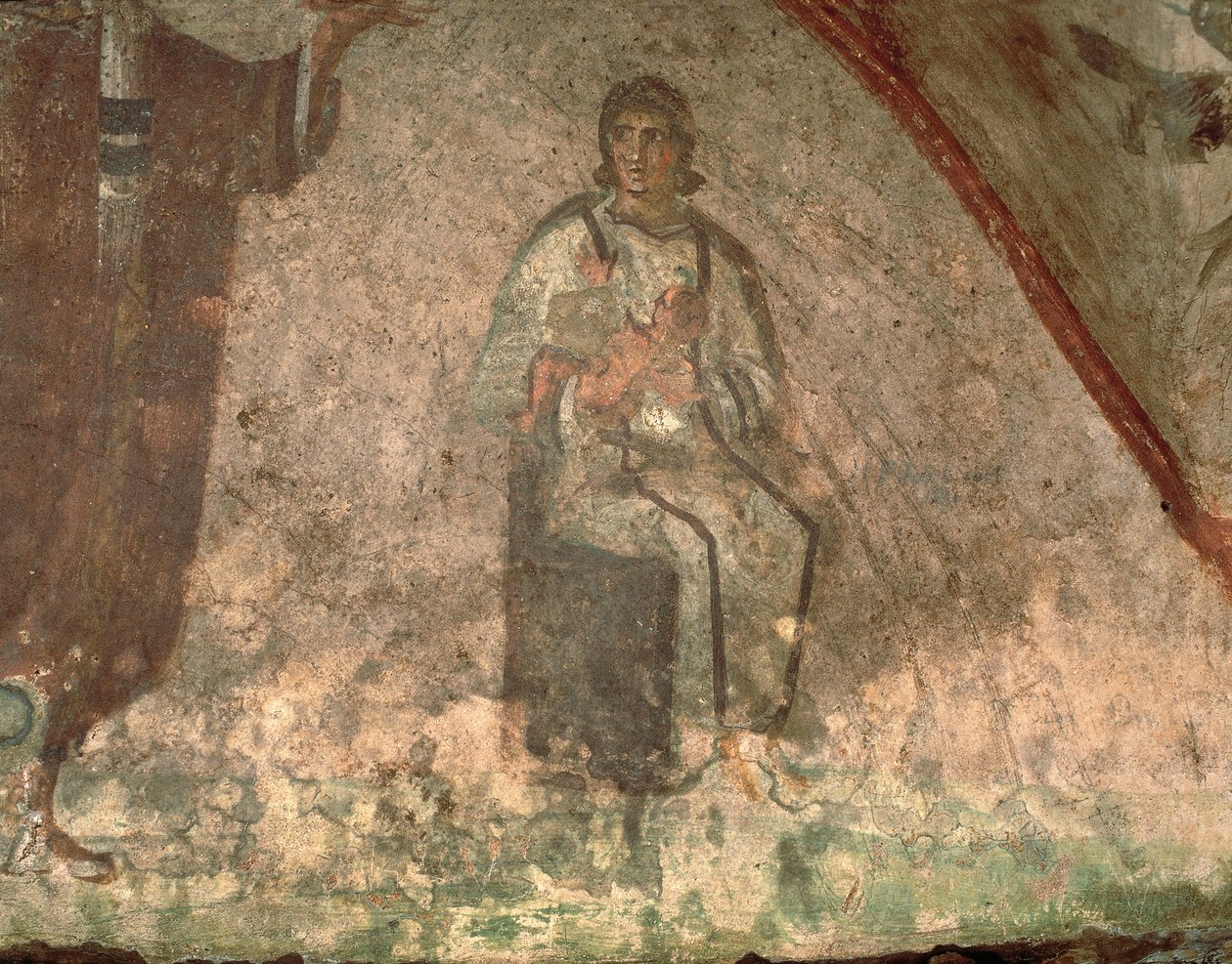 Mother and Child, Cubiculum of the Velatio (fresco) بواسطة رواية
