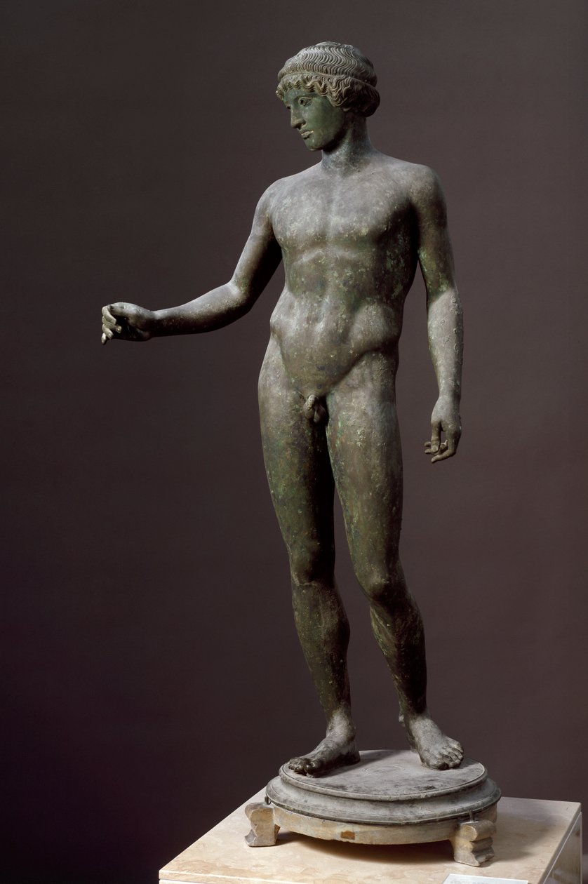 Roman Art: “” Ephebe”” Bronze sculpture after a Greek original, From Pompei بواسطة رواية