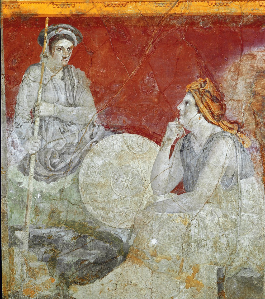Royal family from Macedonia, detail (fresco بواسطة رواية
