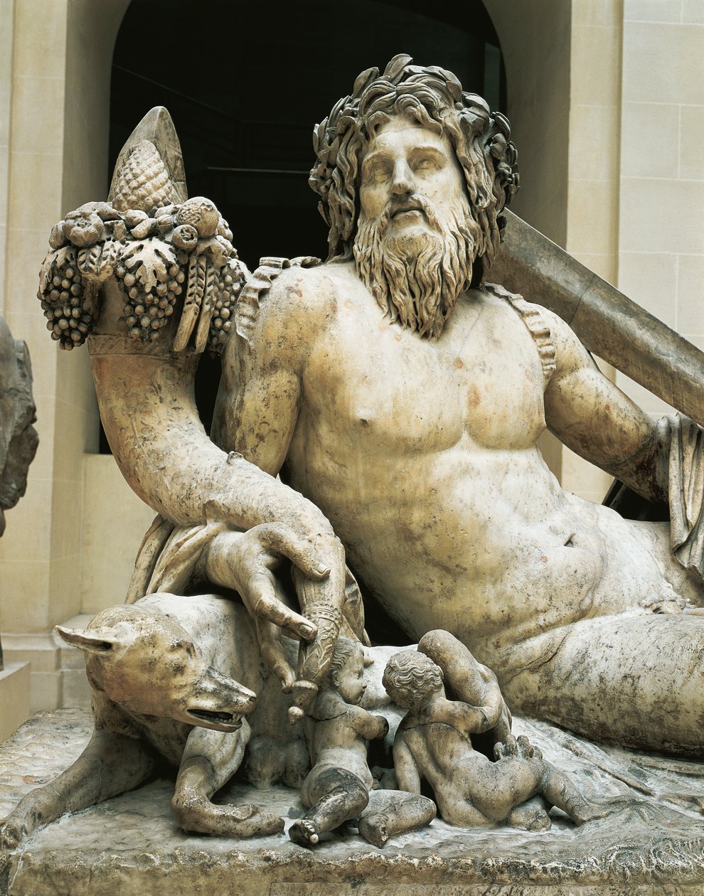 Statue representing the River Tiber (marble) بواسطة رواية