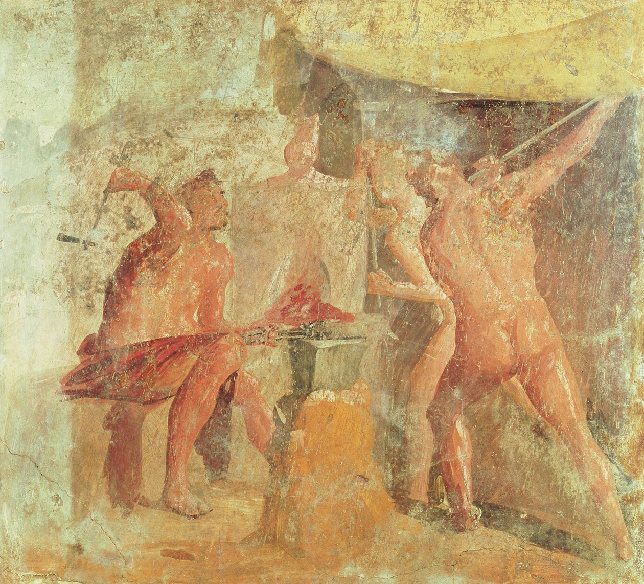 The Forge of Vulcan ، من House VII ، Pompeii ، c.50-79 م بواسطة رواية