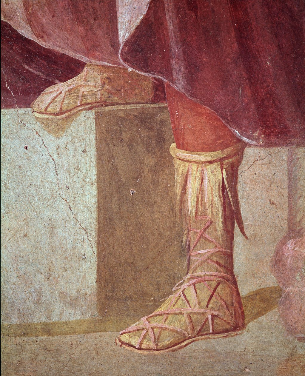 The feet of Agamemnon, in the Sacrifice of Iphigenia (fresco بواسطة رواية