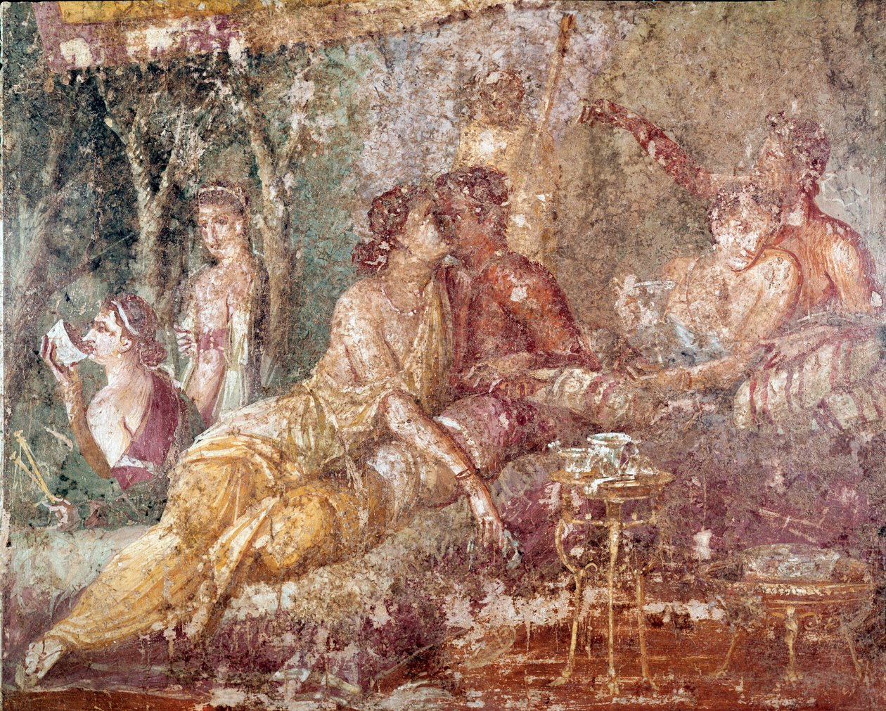 Triclinium ، تقبيل الزوجين (في الهواء الطلق بواسطة رواية