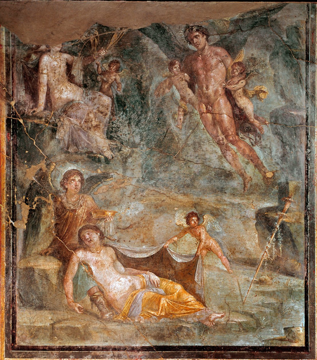 زفاف Zephyrus والإلهة Chloris (في الهواء الطلق ، 45-79 م) بواسطة رواية