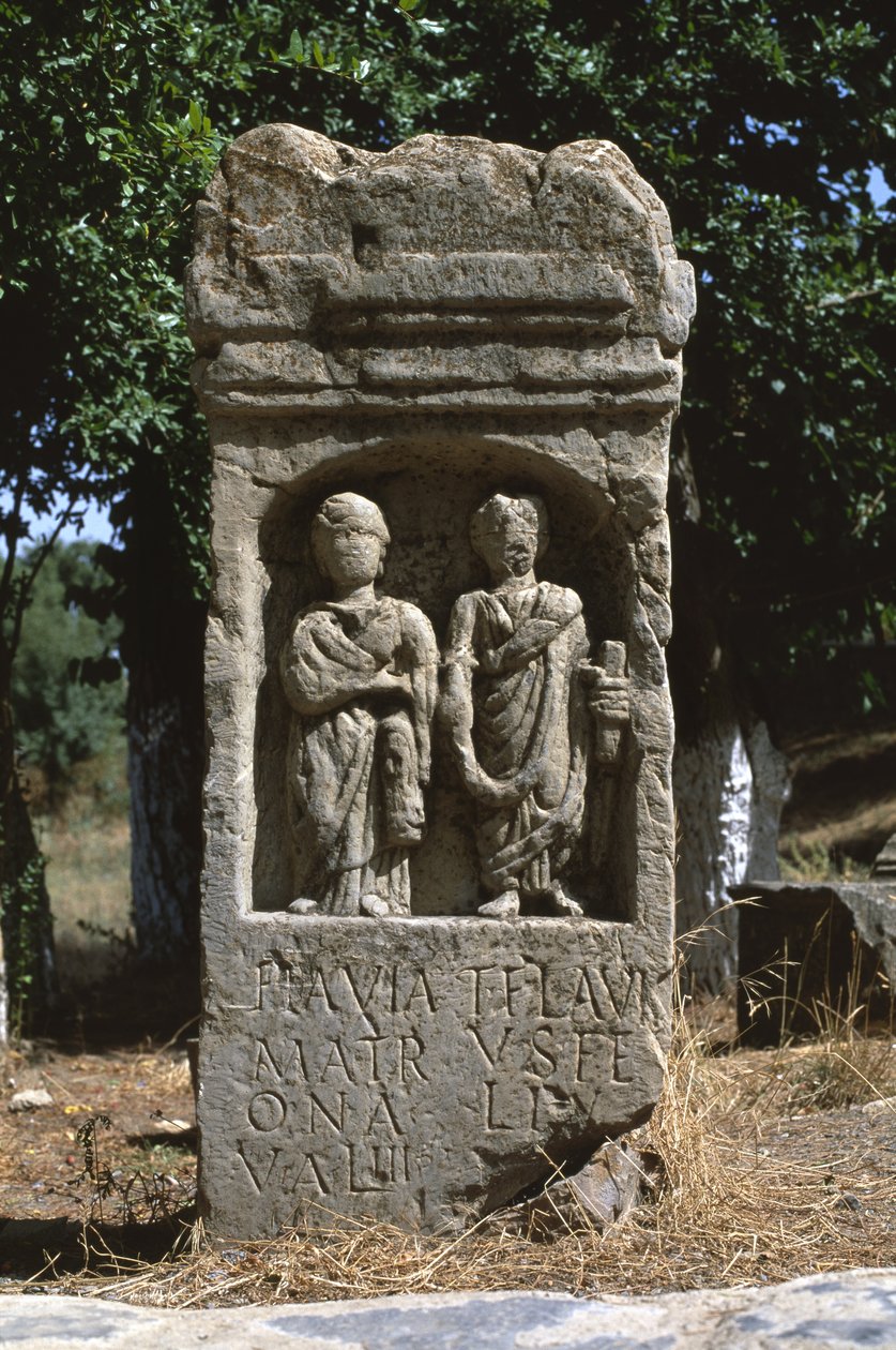 لوحة ذات شخصين بشريين ، العصر الإمبراطوري العالي (27 ق.م - 395 م) بواسطة الفترة الإمبراطورية الرومانية