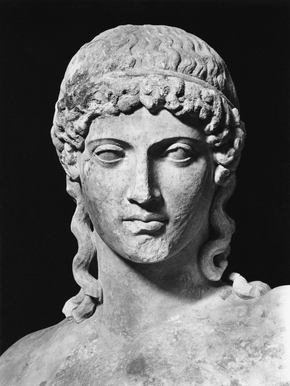 Apollo (marble) (b/w photo) (detail) بواسطة رومان رومان