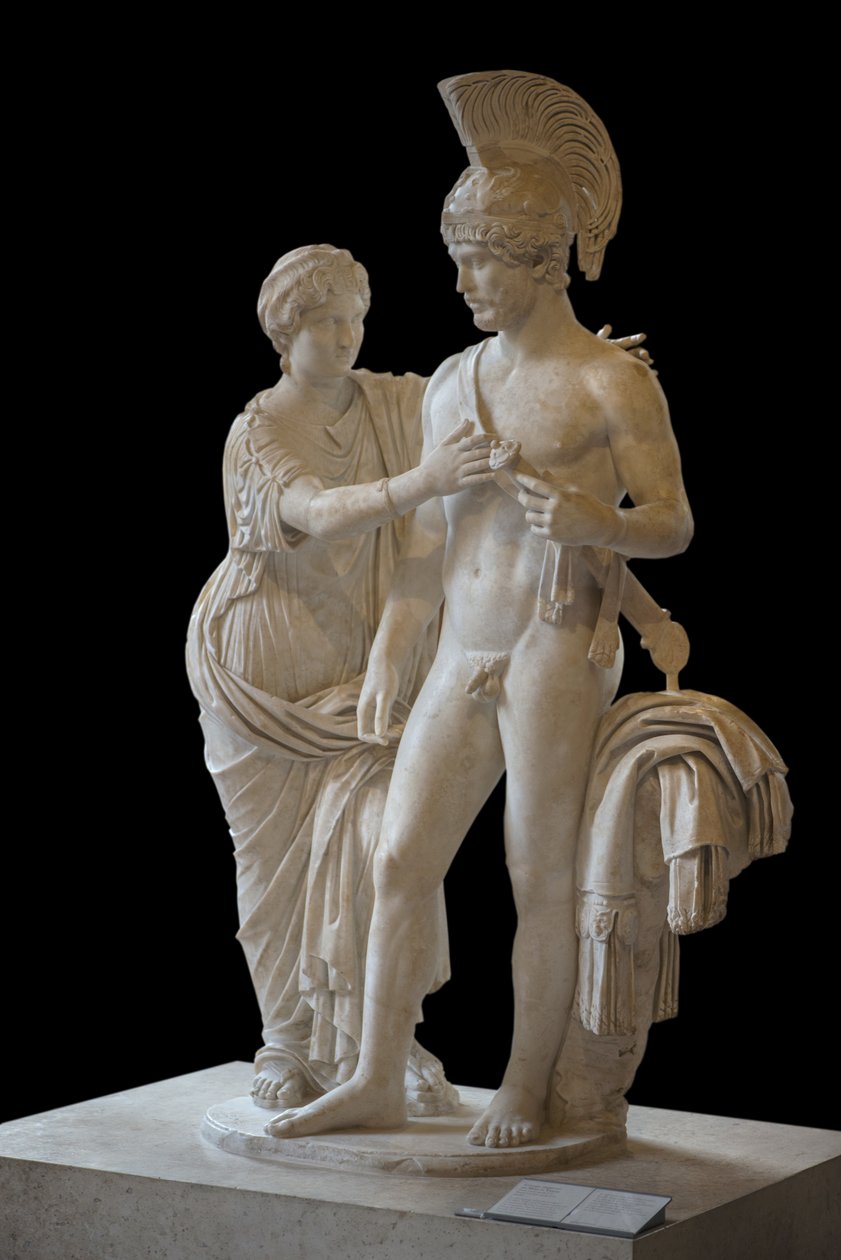 Art Rome Imperial Couple in March and Venus (between 120 and 140 AD) sculpture بواسطة رومان رومان