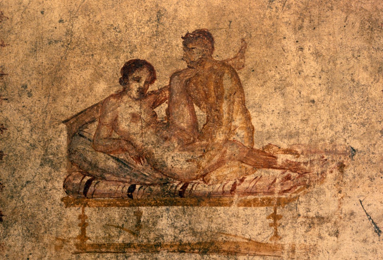 لوحة جدارية مثيرة من House of Vettii، بومبي (قائمة التراث العالمي لليونسكو بواسطة رومان رومان