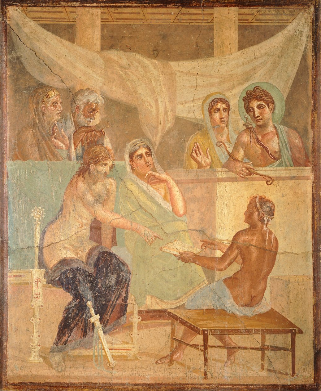 لوحة جدارية تصور Admetus وAlcestis، من بومبي (قائمة التراث العالمي لليونسكو بواسطة رومان رومان