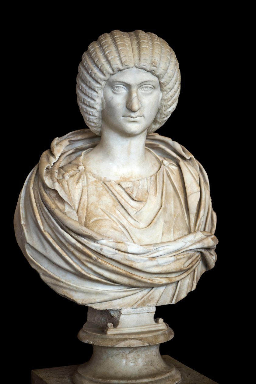 Julia Domna (ca. 170 - 217 AD), marble, Roman art بواسطة رومان رومان