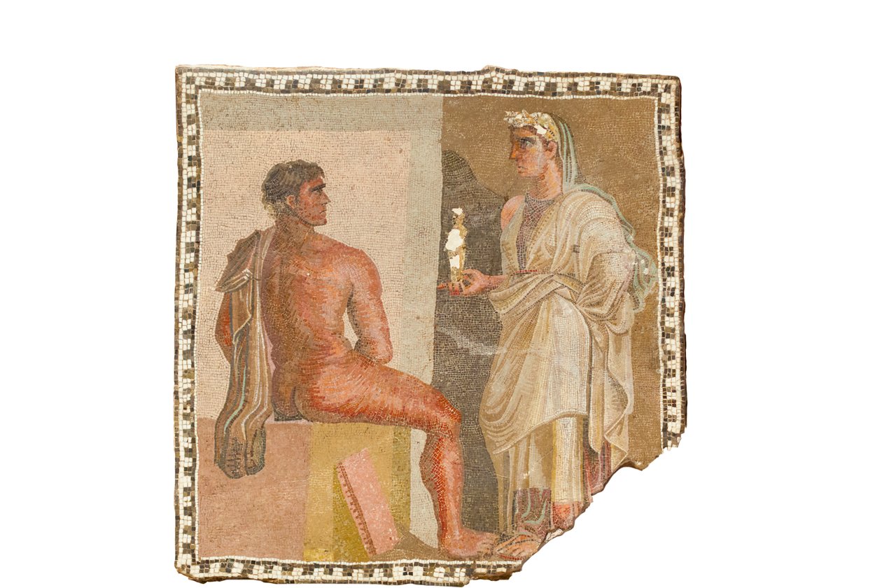 فسيفساء مع Orestes و Iphigenia (فسيفساء) بواسطة رومان رومان